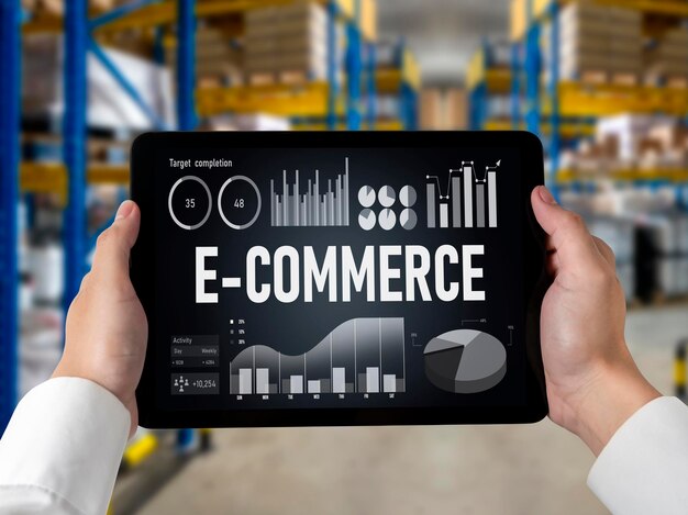 El software de datos de comercio electrónico proporciona un tablero de control moderno para el análisis de ventas