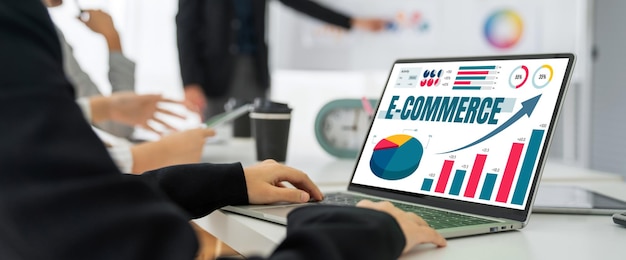 El software de datos de comercio electrónico proporciona un tablero de control moderno para el análisis de ventas