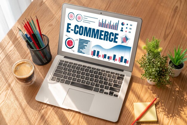 El software de datos de comercio electrónico proporciona un tablero de control moderno para el análisis de ventas