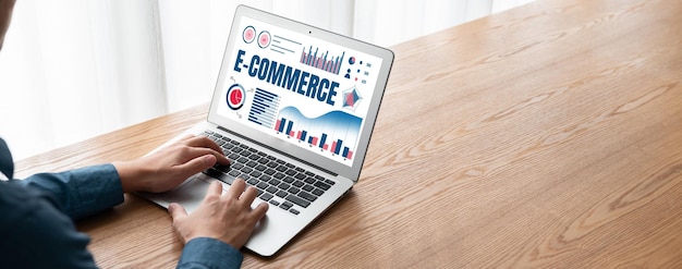 El software de datos de comercio electrónico proporciona un tablero de control moderno para el análisis de ventas
