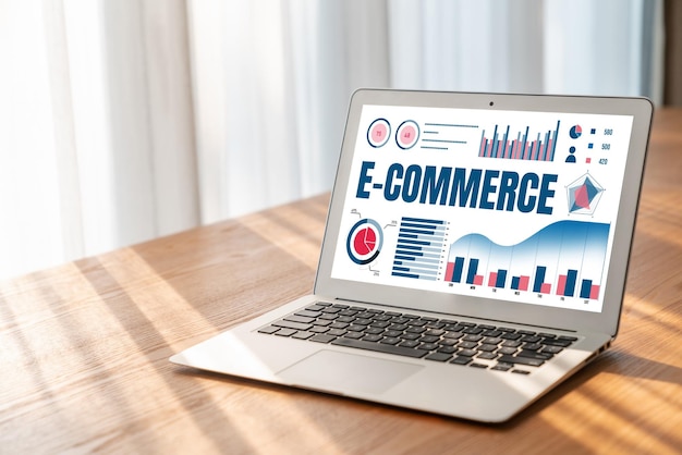 El software de datos de comercio electrónico proporciona un tablero de control moderno para el análisis de ventas