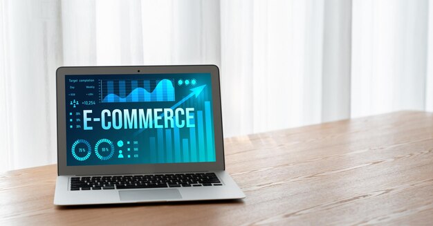 El software de datos de comercio electrónico proporciona un tablero de control moderno para el análisis de ventas