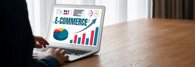 El software de datos de comercio electrónico proporciona un tablero de control moderno para el análisis de ventas