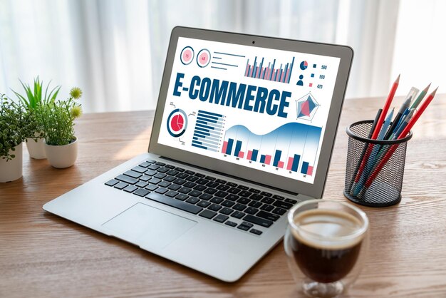 El software de datos de comercio electrónico proporciona un tablero de control moderno para el análisis de ventas