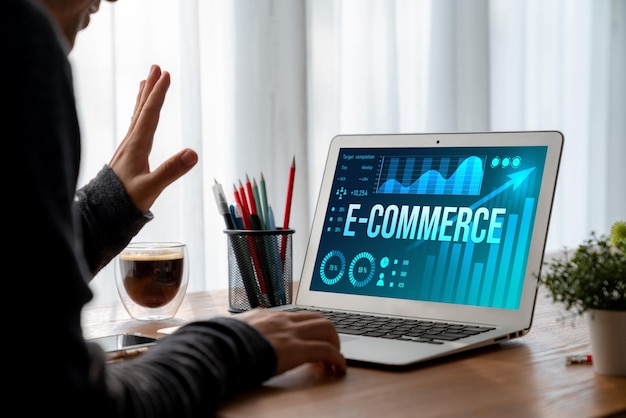 El software de datos de comercio electrónico proporciona un tablero de control moderno para el análisis de ventas