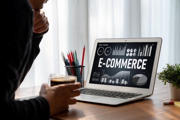 El software de datos de comercio electrónico proporciona un tablero de control moderno para el análisis de ventas