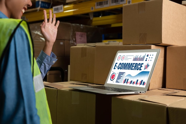 El software de datos de comercio electrónico proporciona un tablero de control moderno para el análisis de ventas