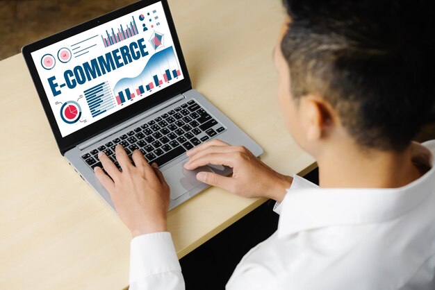 El software de datos de comercio electrónico proporciona un tablero de control moderno para el análisis de ventas