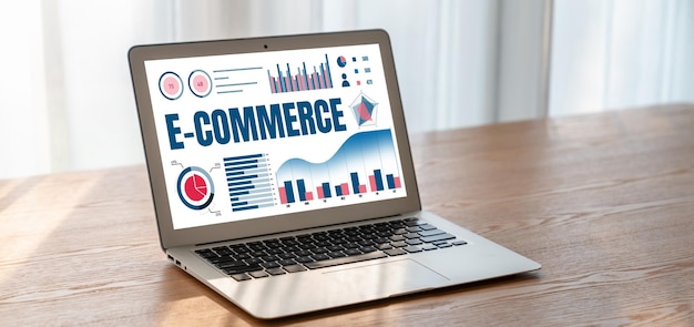 El software de datos de comercio electrónico proporciona un tablero de control moderno para el análisis de ventas