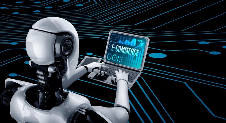 Foto el software de datos de comercio electrónico proporciona un tablero de control moderno para el análisis de ventas