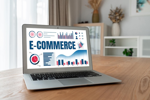 El software de datos de comercio electrónico proporciona un tablero de control moderno para el análisis de ventas