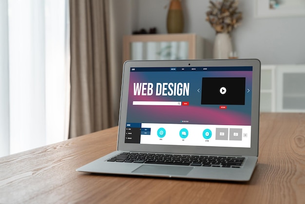 Software de design de sites fornece modelos modernos para negócios de varejo on-line