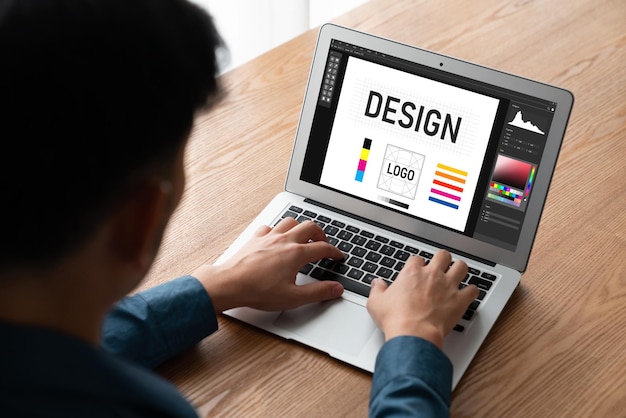 Software de design gráfico para design moderno de páginas web e anúncios comerciais