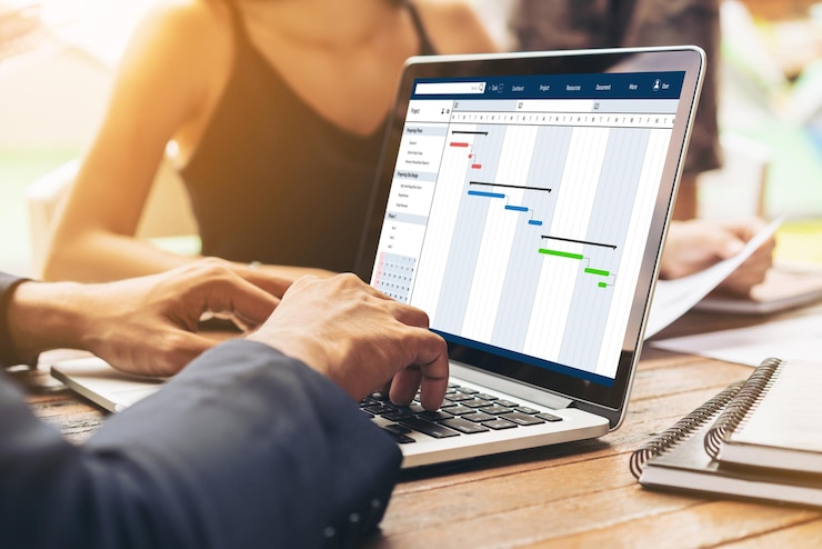 Foto software de planeamento de projetos para gestão de projetos empresariais modernos