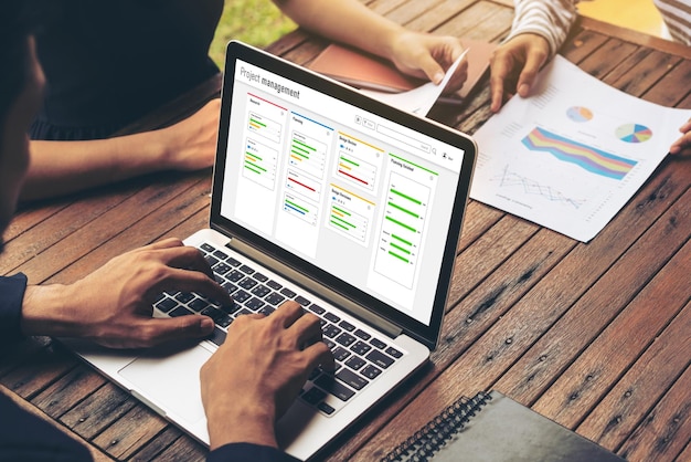 Software de planejamento de projetos para gerenciamento moderno de projetos de negócios