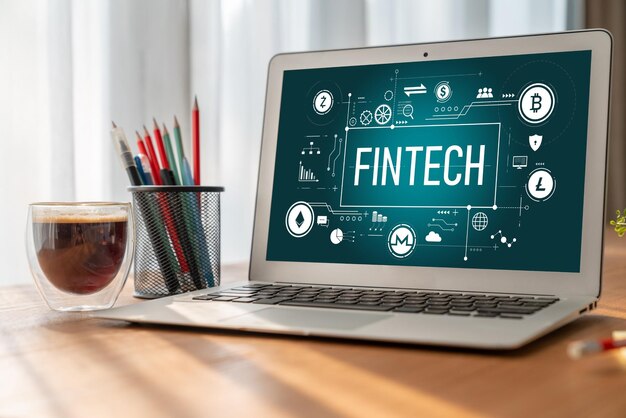 Software de tecnologia financeira fintech para negócios modernos