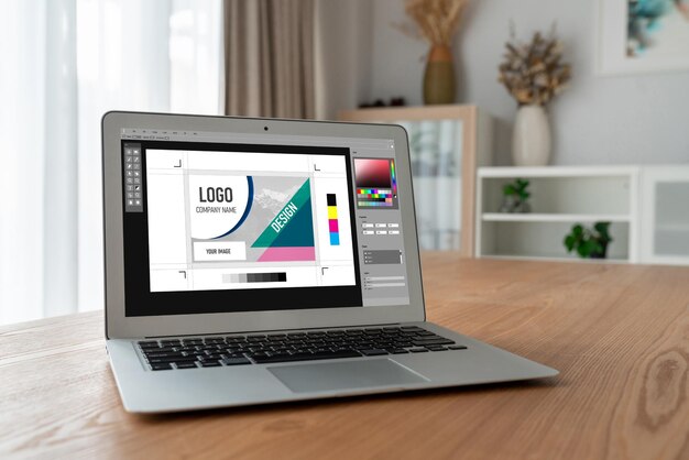 Software de diseño gráfico para el diseño moderno de páginas web y anuncios comerciales