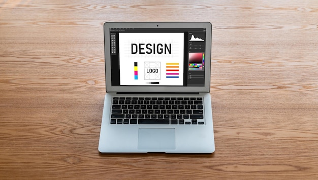 Software de diseño gráfico para el diseño moderno de páginas web y anuncios comerciales