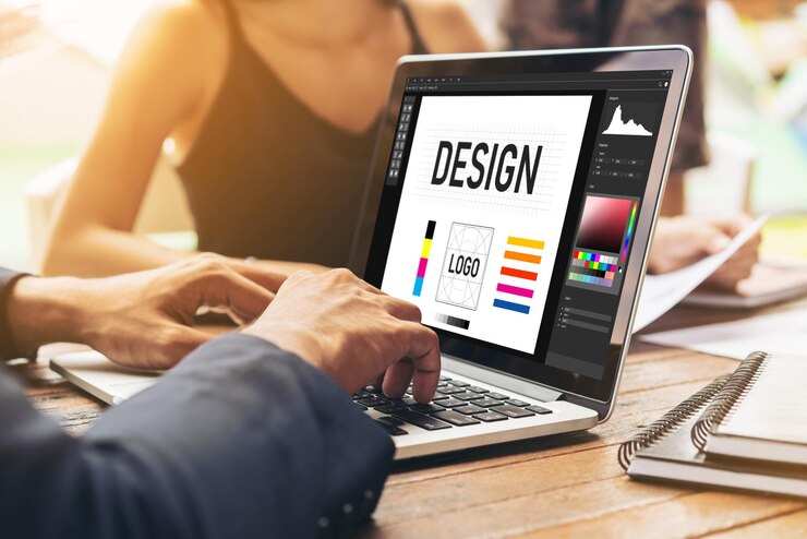 Foto software de diseño gráfico para el diseño moderno de páginas web y anuncios comerciales