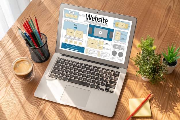 El software de diseño de sitios web proporciona una plantilla cómoda para el negocio minorista en línea