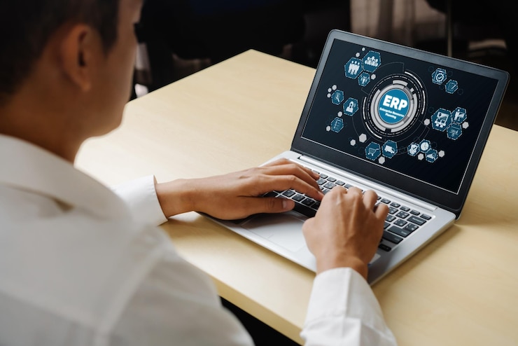 Foto software erp de planejamento de recursos empresariais para empresas modernas