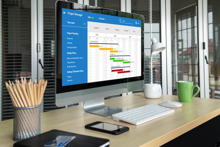 Foto software de planificación de proyectos para la gestión de proyectos empresariales modernos