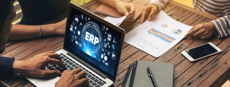 Foto software de planificación de recursos empresariales erp para empresas modernas