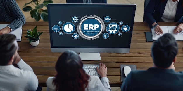 Software de planificación de recursos empresariales ERP para negocios activos