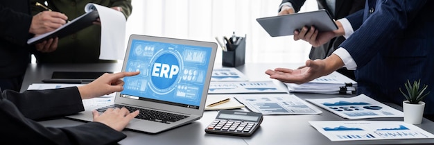 Software de planificación de recursos empresariales ERP para negocios activos