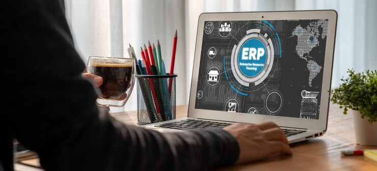 Foto software de planificación de recursos empresariales erp para negocios modernos para planificar la estrategia de marketing