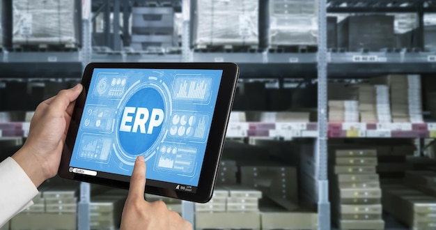 Software de planificación de recursos empresariales ERP para negocios modernos para planificar la estrategia de marketing