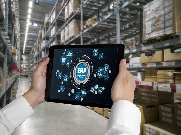 Foto software de planificación de recursos empresariales erp para negocios modernos para planificar la estrategia de marketing