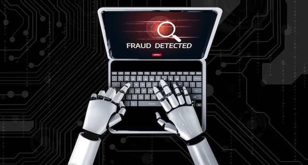 El software de seguridad cibernética muestra una alerta de ataque cibernético para una protección cómoda