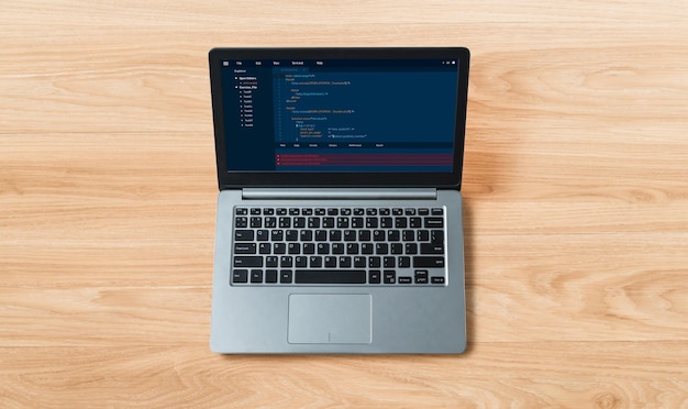 Softwareentwicklungsprogrammierung auf dem Computerbildschirm für moderne Anwendungen