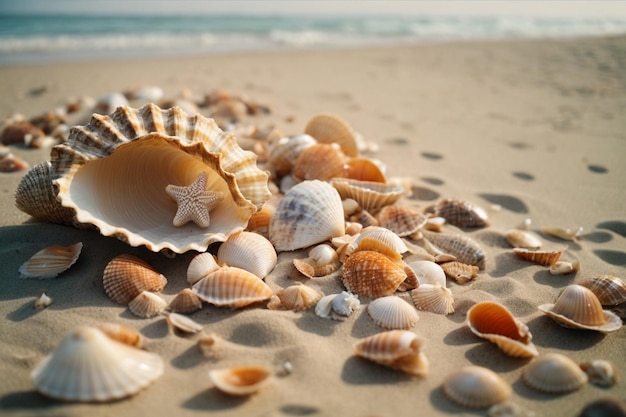 Soiree de conchas marinhas