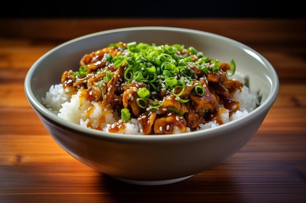 Sojateriyaki Pilz Teriyaki Donburi