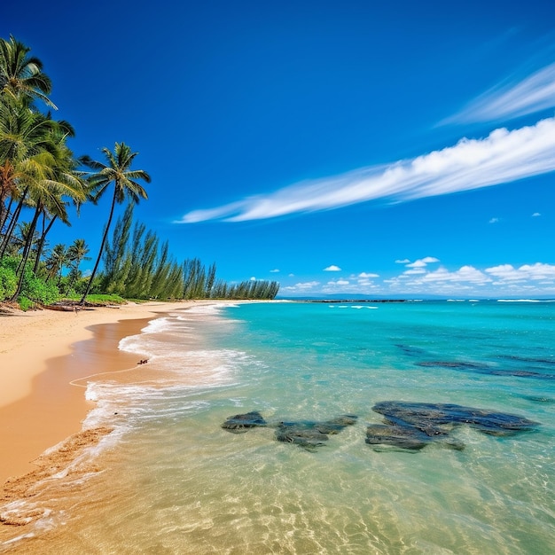 sol azul a praia