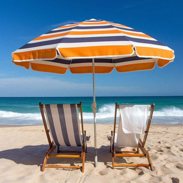 Sol de serenidade costeira, areia e céu