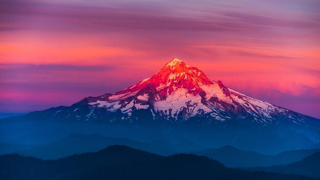 Foto el sol de la montaña