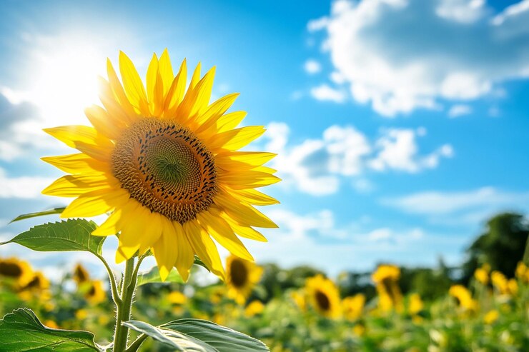 Sol de verano fondo estacional de alta calidad