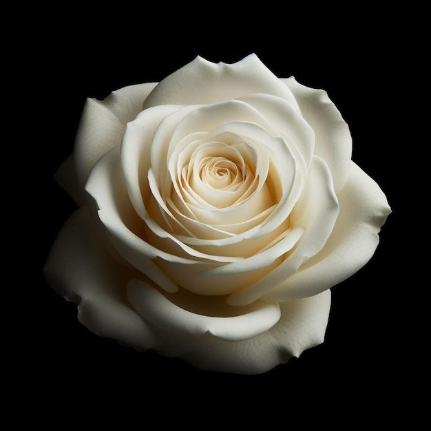 Una sola flor de rosa roja y blanca para la invitación