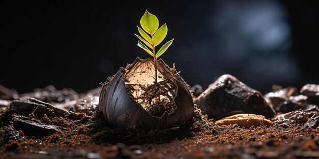 Foto una sola planta