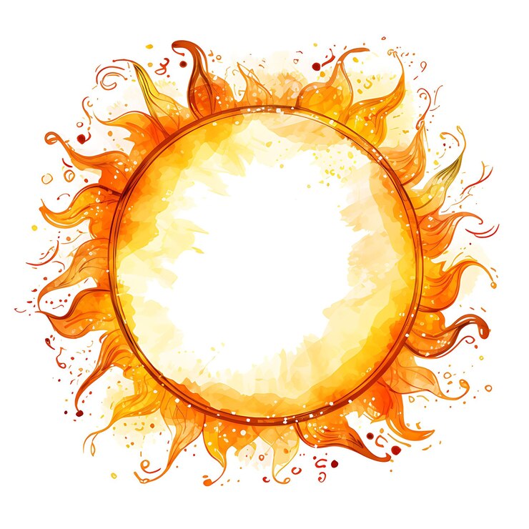 Foto solar flare earth hour frame em forma de uma erupção solar com clipart design de arte cativante