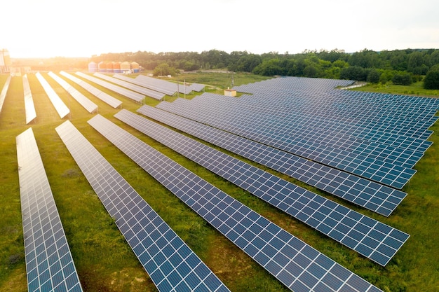 Solarkraftwerk Draufsicht Alternative Energie