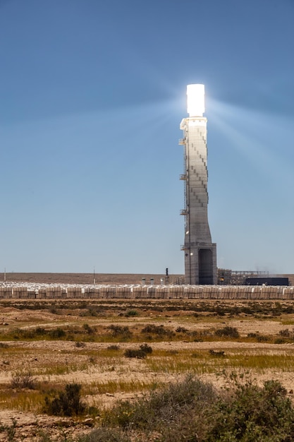 Solarkraftwerk in der Wüste Negev in Israel