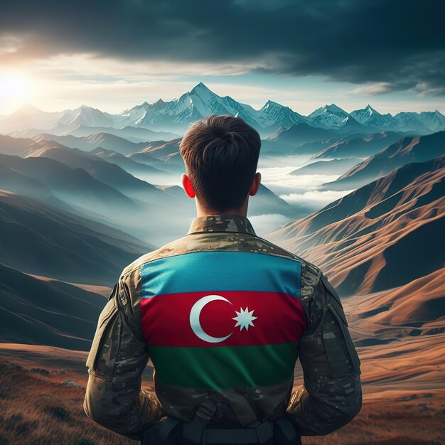 Foto soldado de azerbaiyán