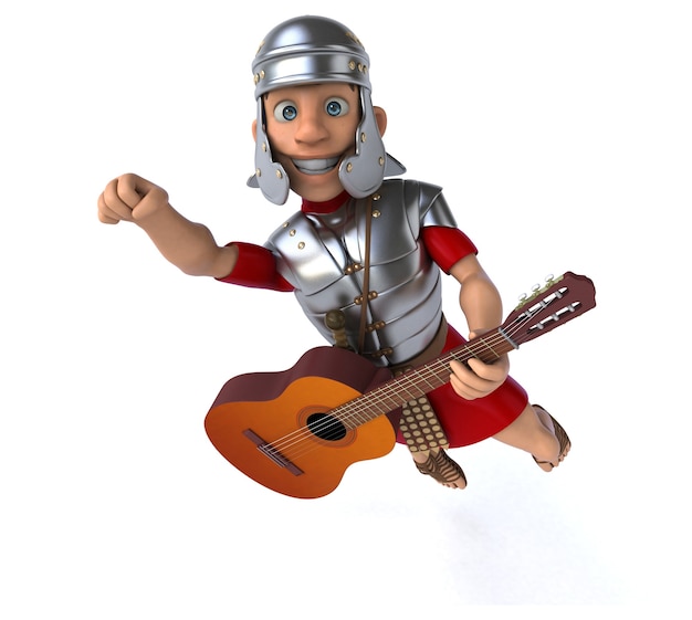 Soldado romano ilustração 3D