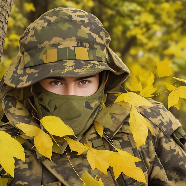 Foto soldados do exército de pé ao ar livre foto