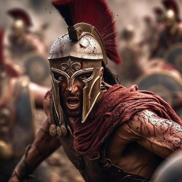 soldados espartanos