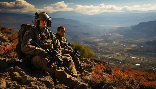 Foto soldados israelenses fotografam em combate